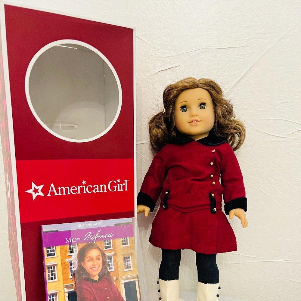 LIKE NEW | REBECCA RUBIN DOLL Original Classic Red Meet Outfit & Books